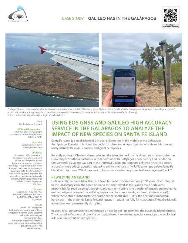 EOS GNSS Galapagos tortoise article